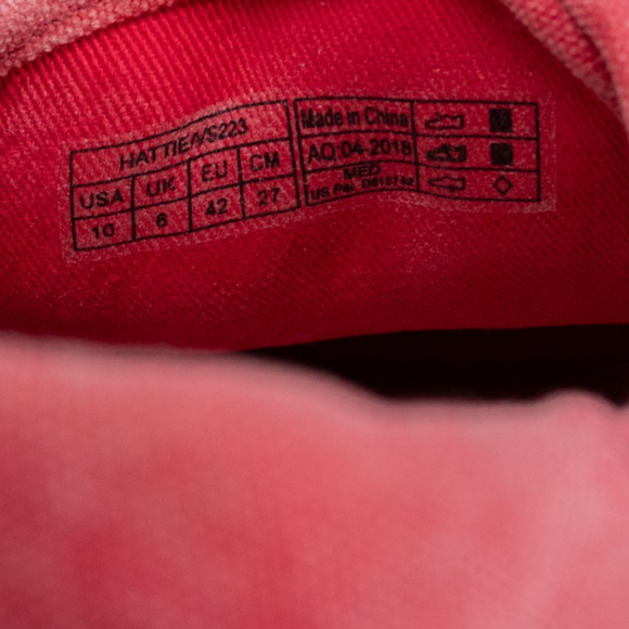 Vionic Shoes Women's 10 Sunny Hattie Canvas Sneakers Lace Up Braided Rope Red - Picture 6 of 8